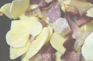 湖南安化蒜苗腊肉炒饭~山哥来了系列美食的做法步骤：6