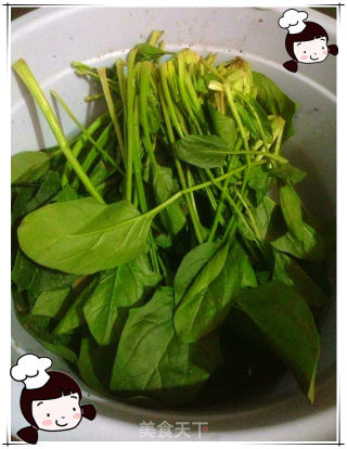 仙草阁私房菜（蔬菜大棚）--我爱菠菜（丘比焙煎芝麻菠菜）的做法步骤：1