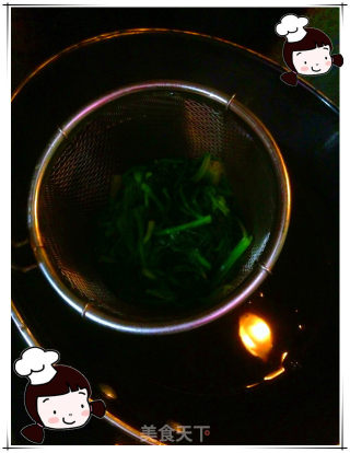 仙草阁私房菜（蔬菜大棚）--我爱菠菜（丘比焙煎芝麻菠菜）的做法步骤：5