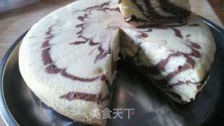 电饭锅斑马纹裸蛋糕的做法步骤：9