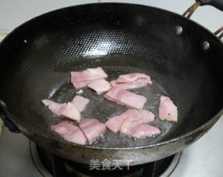 培根炒双笋的做法步骤：4