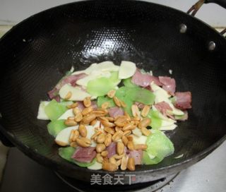 培根炒双笋的做法步骤：8
