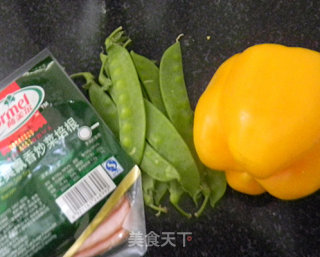 培根荷兰豆的做法步骤：1