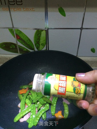 培根炒荷兰豆的做法步骤：5