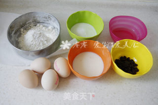 葡萄干酸奶戚风的做法步骤：1