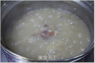 虾仁核桃杏仁粥（补脑必备）的做法步骤：7
