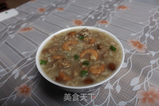 虾仁核桃杏仁粥（补脑必备）的做法步骤：9