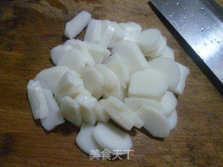 咸肉白菜煮年糕的做法步骤：3
