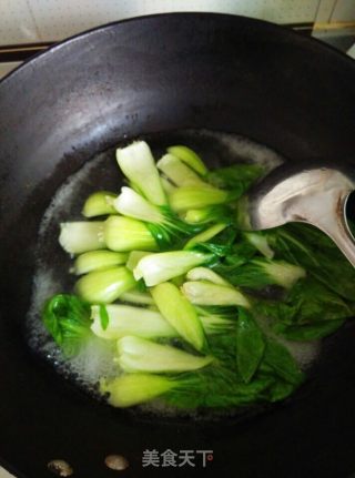 香菇油菜的做法步骤：5