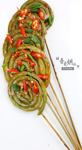 豆角棒棒串的做法步骤：9