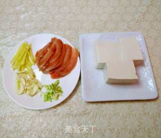 香辣豆腐肉片的做法步骤：1