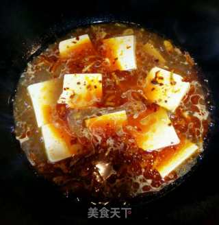 香辣豆腐肉片的做法步骤：6
