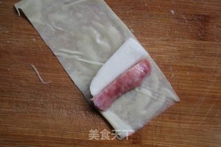 香肠山药卷的做法步骤：5