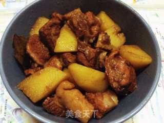 普洱茶土豆红烧肉的做法步骤：13