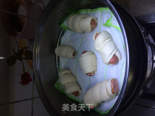肠仔卷的做法步骤：6