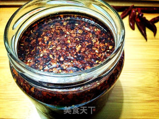 自制的下饭辣椒油的做法步骤：7