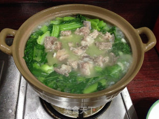 排骨春菜煲的做法步骤：12