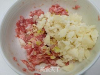 ^(00)^ 树子马蹄蒸肉饼 ☆蒸肉饼2的做法步骤：3