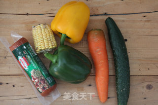 缤纷彩椒碗的做法步骤：1
