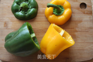 缤纷彩椒碗的做法步骤：3