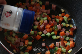 缤纷彩椒碗的做法步骤：7