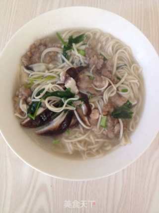香菇肉丝面的做法步骤：7