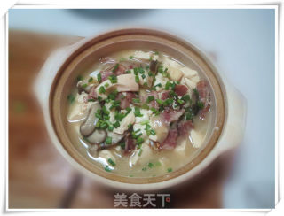 培根香菇炖豆腐的做法步骤：5