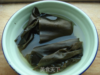 芥末海带丝的做法步骤：1