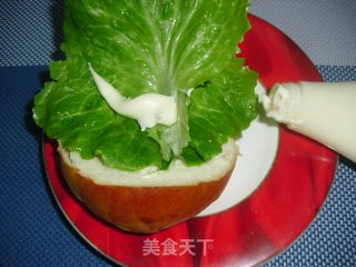 果蔬沙拉汉堡的做法步骤：3