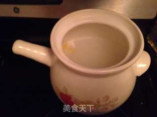 藕片虾米蟹味菇萝卜瑶柱粥的做法步骤：3