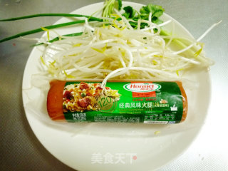银芽火腿的做法步骤：1