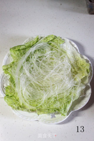 蒸蒸日上之——蒜蓉粉丝培根虾的做法步骤：13