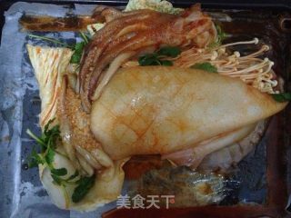 香烤鱿鱼卷金针菇的做法步骤：10