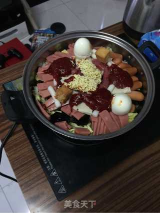 餐馆级简单到爆～韩式芝士年糕火锅！！！的做法步骤：12