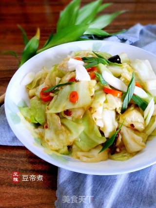 香辣包菜的做法步骤：6