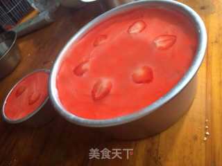 草莓慕斯蛋糕的做法步骤：9
