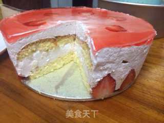 草莓慕斯蛋糕的做法步骤：13