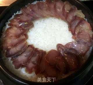 腊味煲仔饭的做法步骤：7