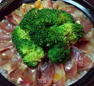 腊味煲仔饭的做法步骤：8