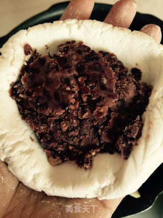 豆沙糯米饼（粘火烧）的做法步骤：7