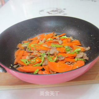 瘦肉红萝卜片的做法步骤：9