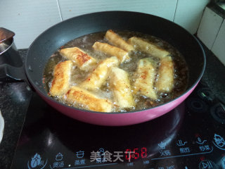 油炸腐竹卷的做法步骤：11