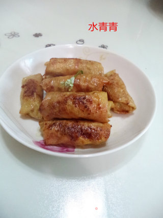 油炸腐竹卷的做法步骤：14