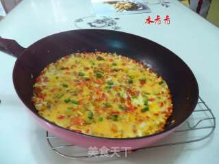 辣椒鸡蛋饼的做法步骤：10