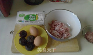 豆腐肉糜蒸鸡蛋的做法步骤：1