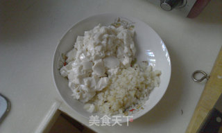 豆腐肉糜蒸鸡蛋的做法步骤：2
