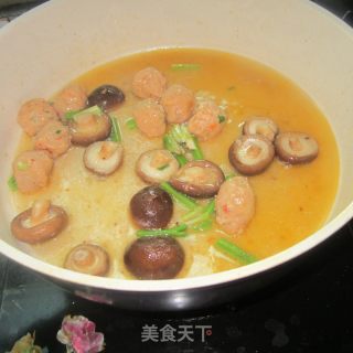 咖喱丸子煮煮香菇的做法步骤：9