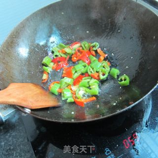 鱼香双椒叉烧肉的做法步骤：5