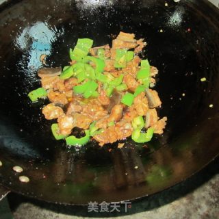 孜然青椒驴肉的做法步骤：8