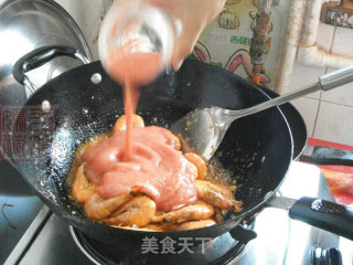 茄汁虾的做法步骤：10